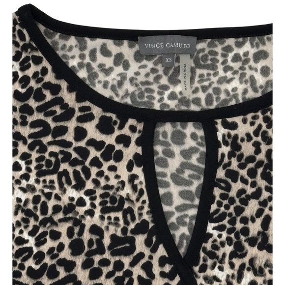 Vicente Camuto Size XS Womens Leopard Print Ruched Sleeveless Stretchy Fabric - Picture 5 of 12